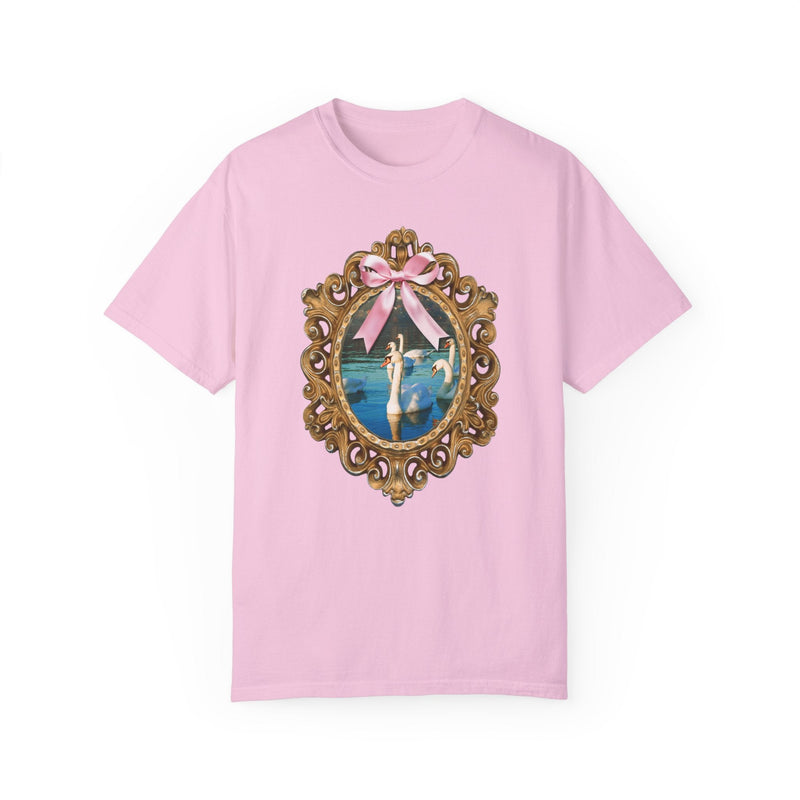 Cottagecore Swan Tee Shirt with Cute Coquette Bow, Silly Animal Lover T-Shirt for Trip to Zoo, Present for Sister or Friend Who Loves Birds - Opal and June