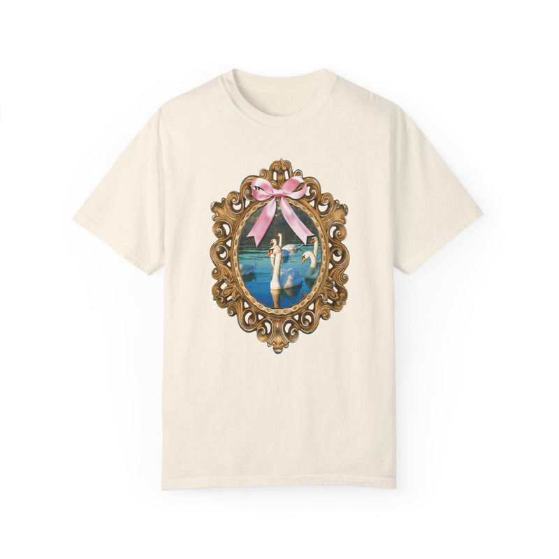 Cottagecore Swan Tee Shirt with Cute Coquette Bow, Silly Animal Lover T-Shirt for Trip to Zoo, Present for Sister or Friend Who Loves Birds - Opal and June