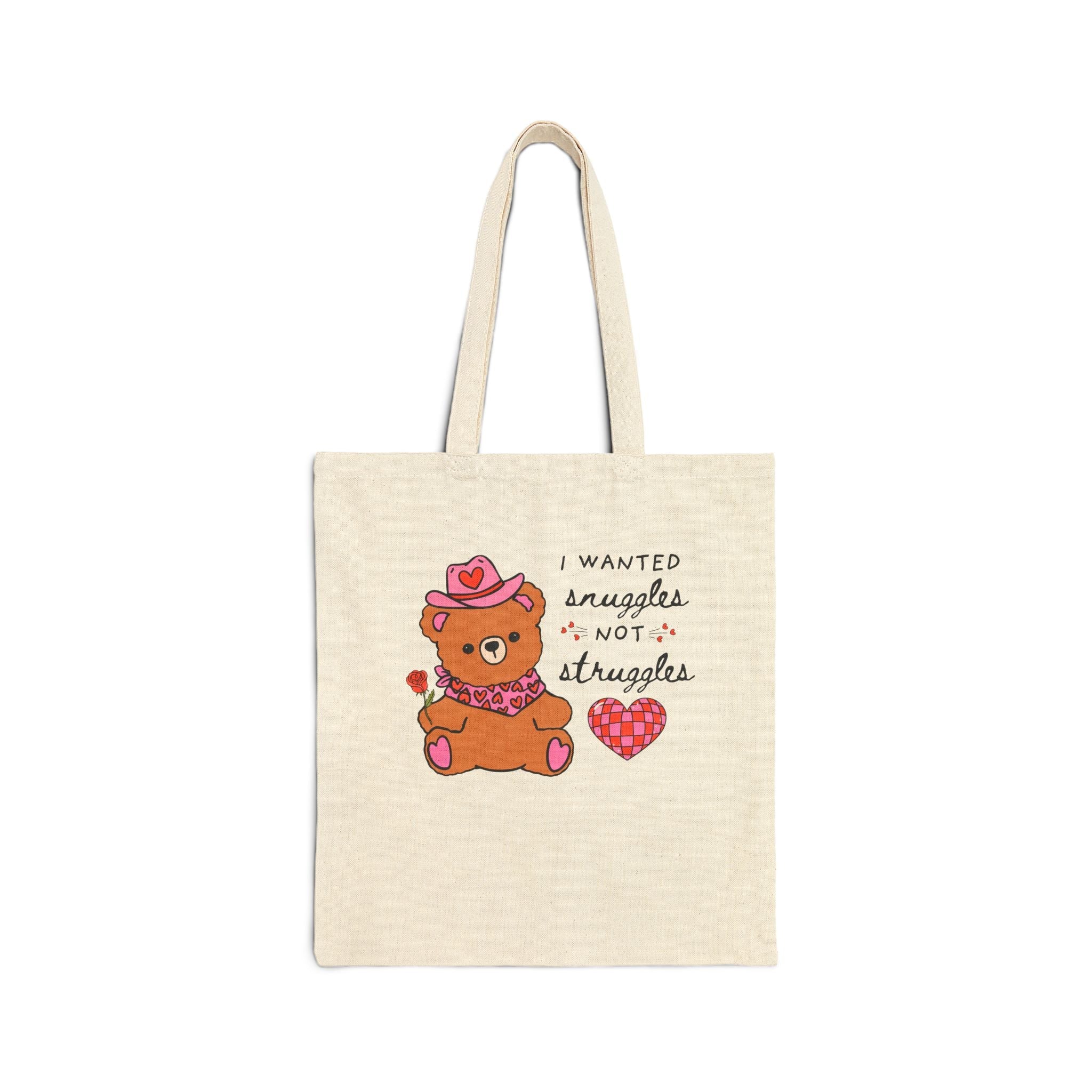 Cowboy Bear Tote: Snuggles Not Struggles - Opal and June