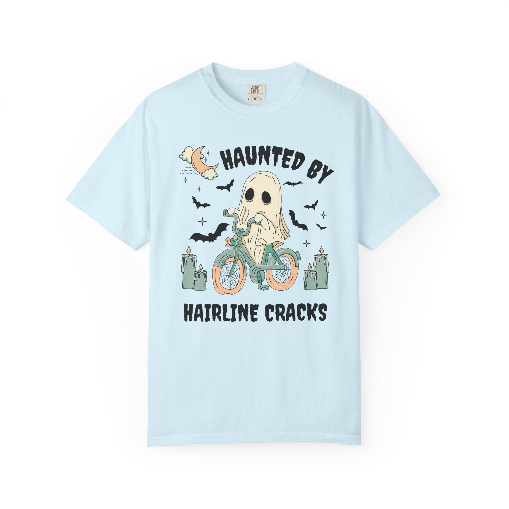Cozy Pottery Shirt for Ceramic Artist: Haunted By Hairline Cracks | Funny Ghost Gift for Ceramic Art Teacher or Potter, Funny Pottery Gift - Opal and June