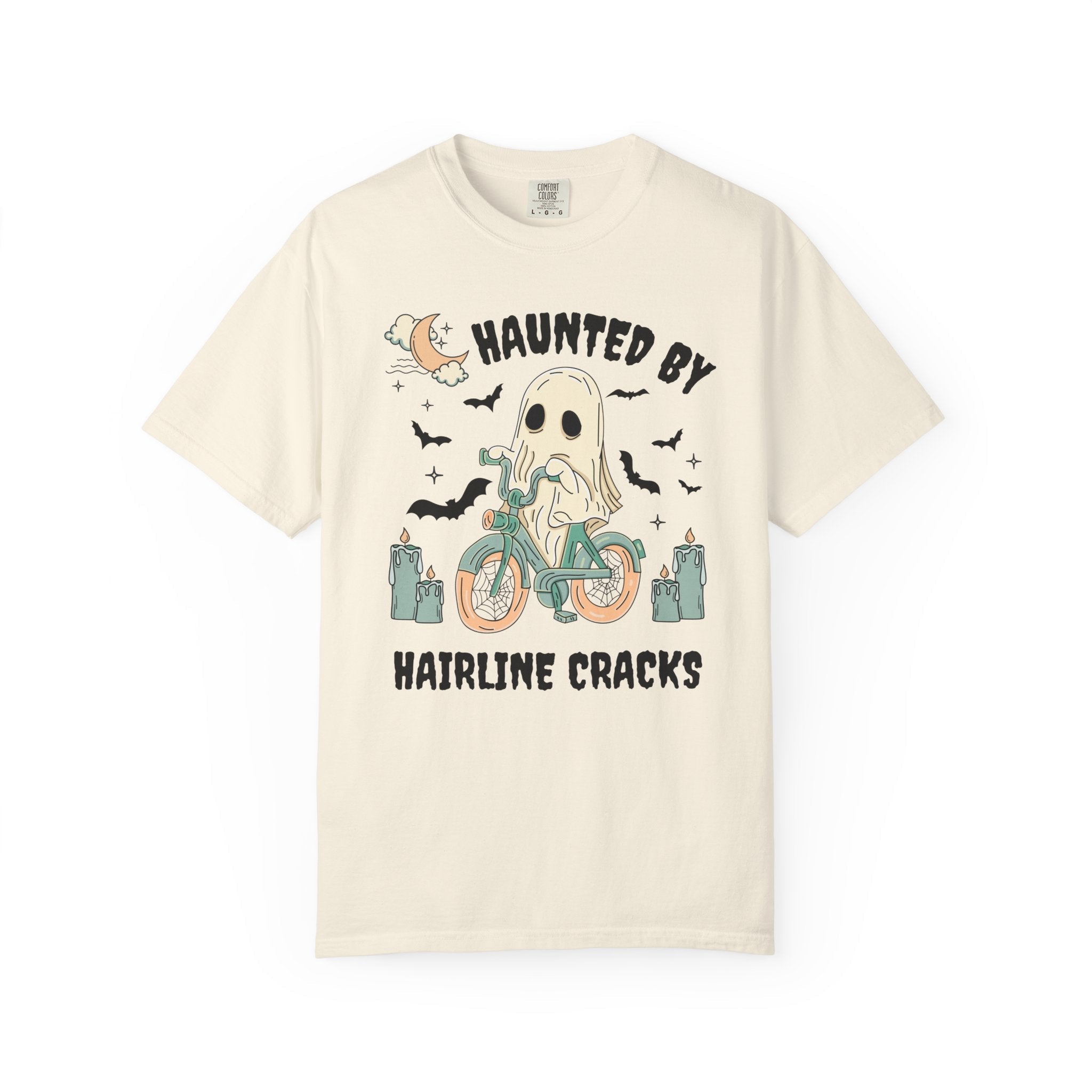 Cozy Pottery Shirt for Ceramic Artist: Haunted By Hairline Cracks | Funny Ghost Gift for Ceramic Art Teacher or Potter, Funny Pottery Gift - Opal and June