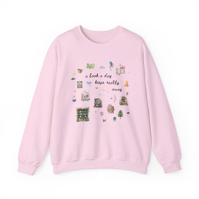 Cozy Romantasy Reader Sweatshirt for Romance Author - Opal and June