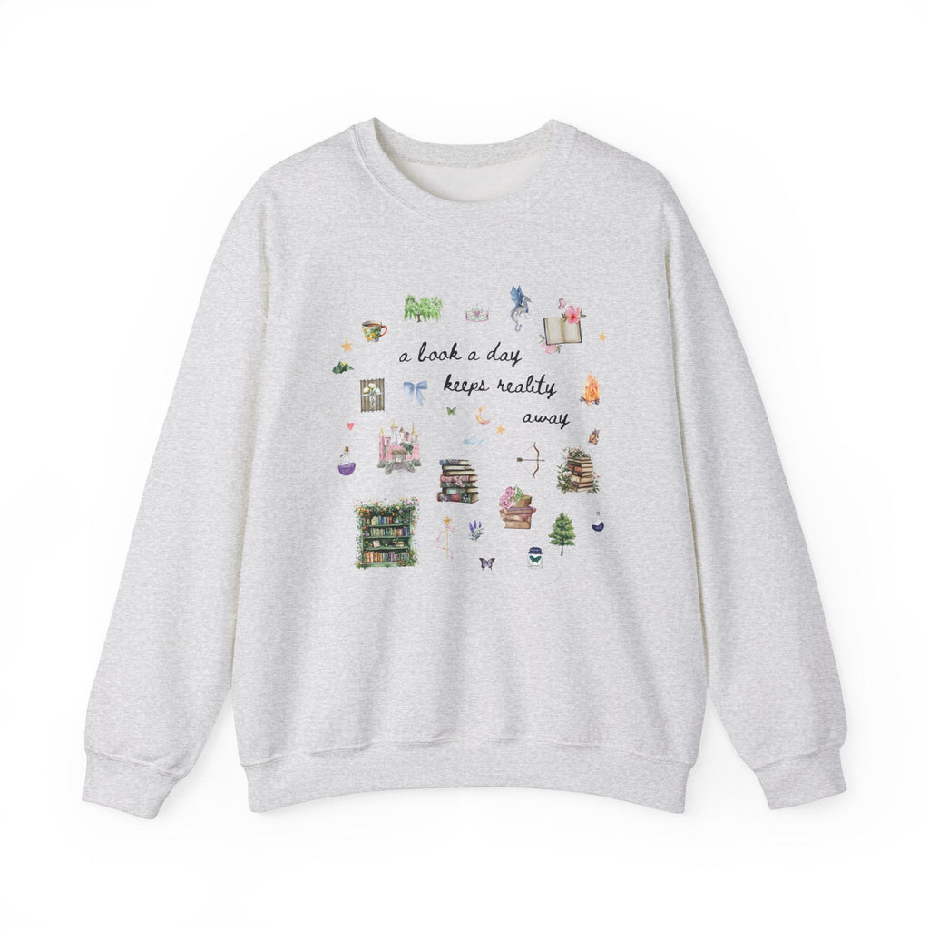 Cozy Romantasy Reader Sweatshirt for Romance Author - Opal and June