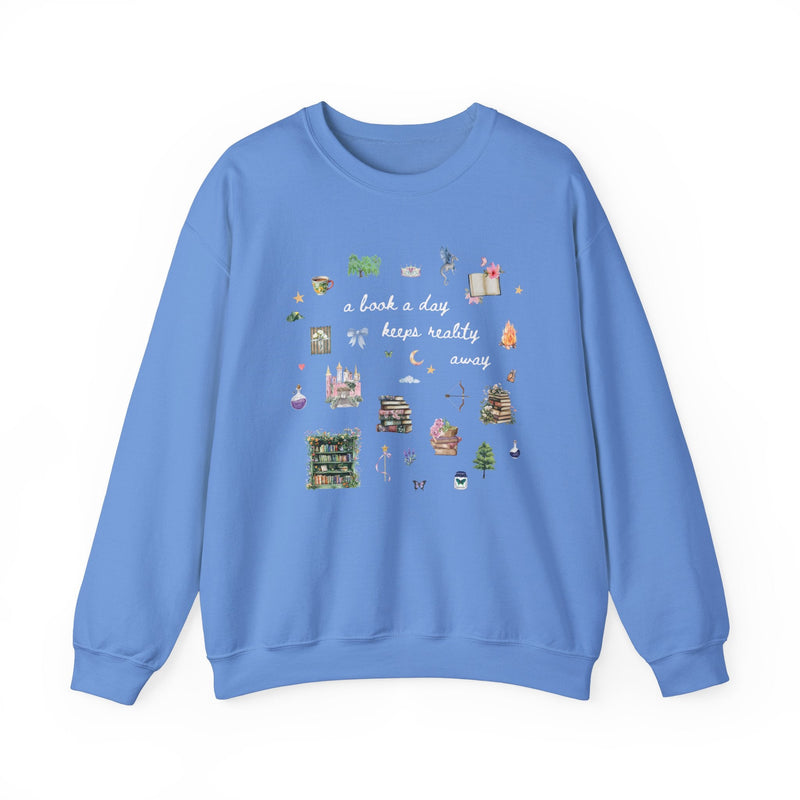 Cozy Romantasy Reader Sweatshirt for Romance Author - Opal and June