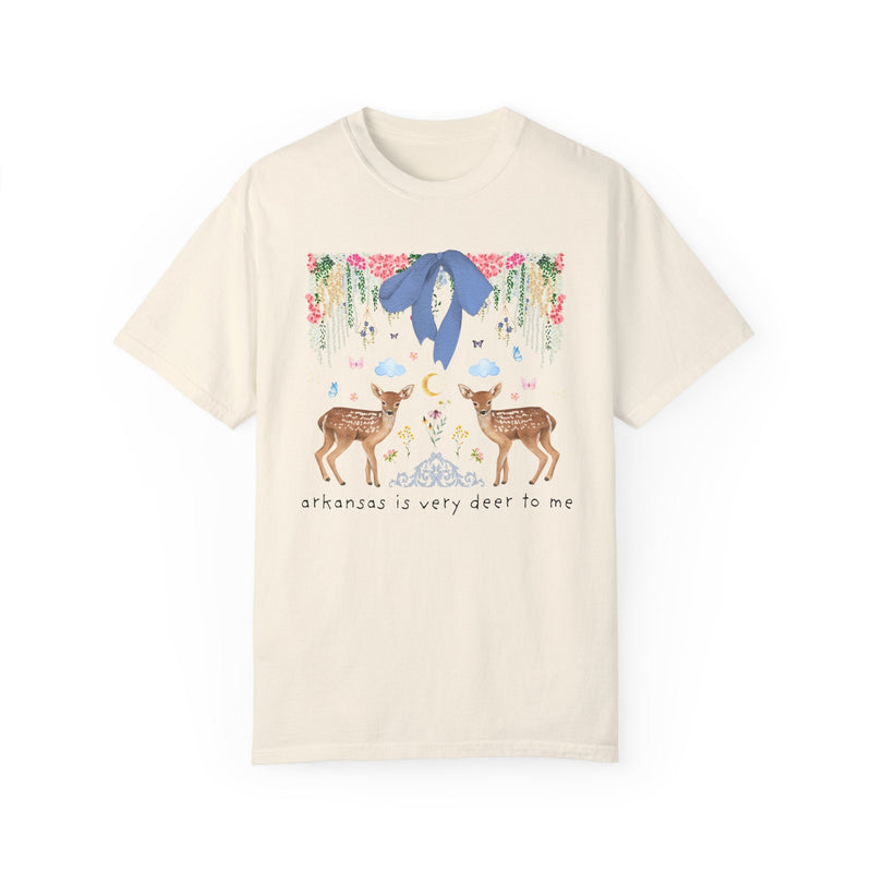 Cute Arkansas Tee Shirt with Flowers and Bow - Opal and June