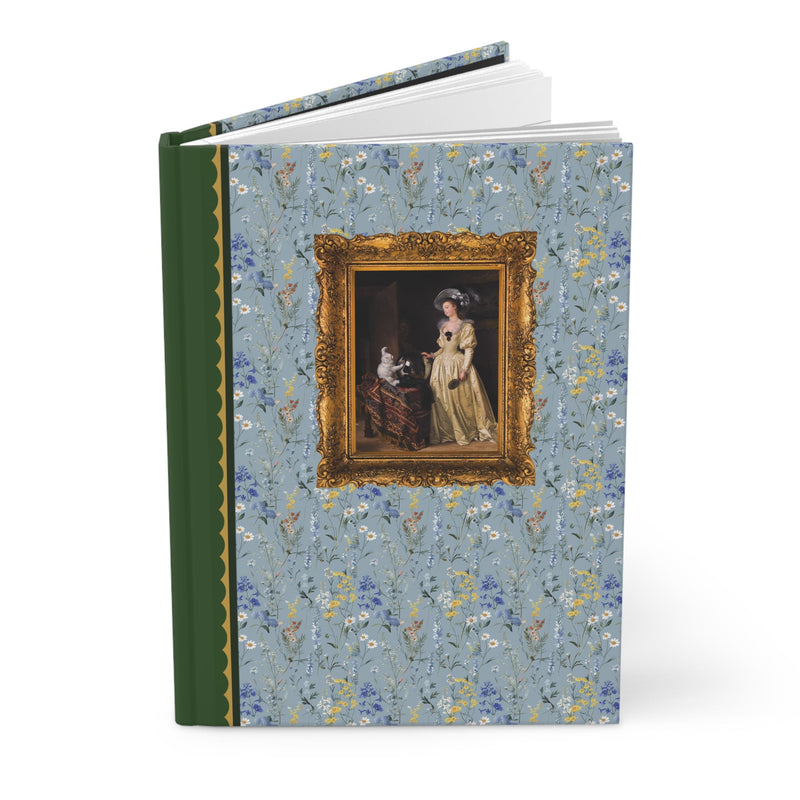 Cute Art History Journal for Cat Mom or Cat Dad Who Loves Jean - Honoré Fragonard: The Angora Cat, Baroque Art History Gift, Humanities Major - Opal and June