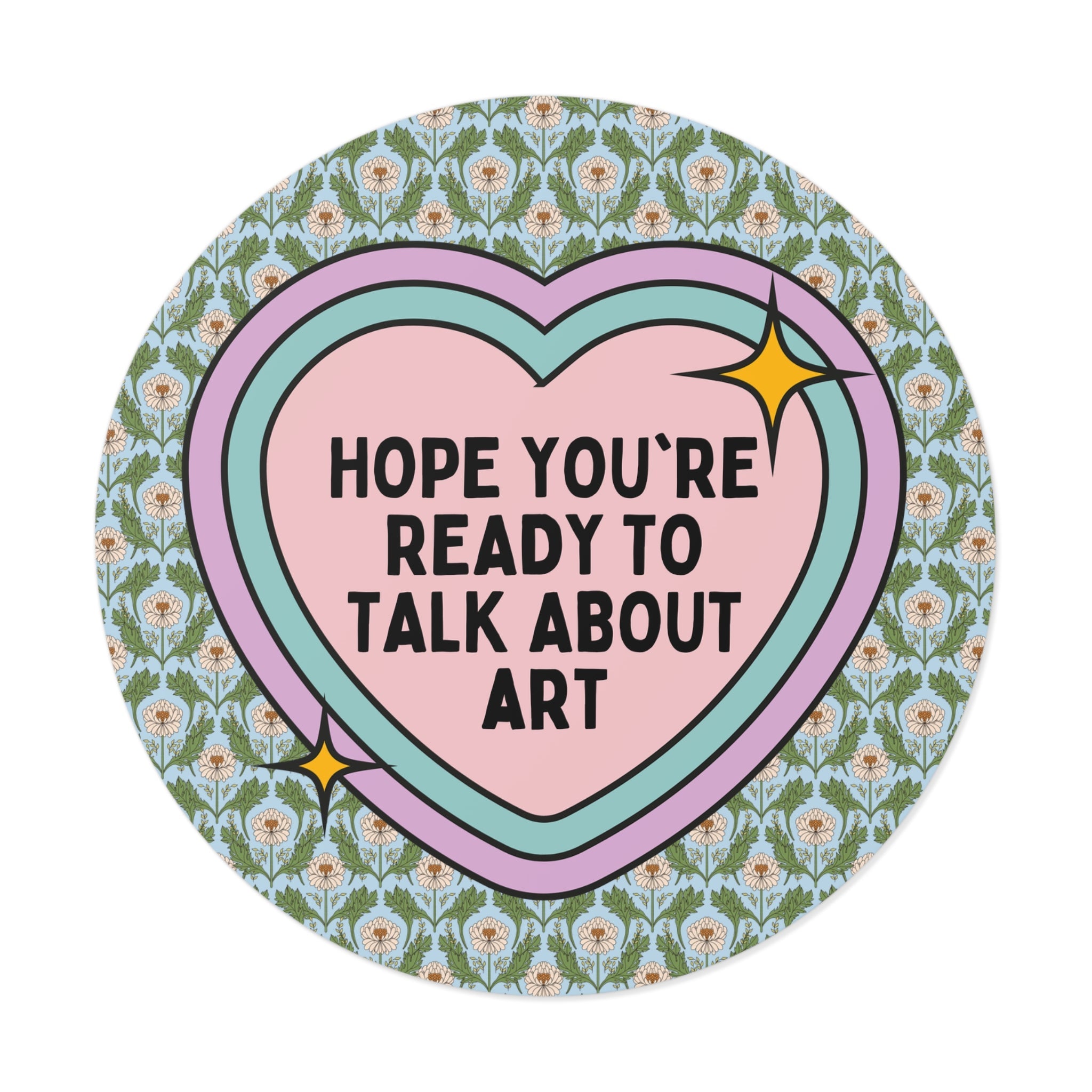 Cute Art History Sticker for Humanities Teacher or Professor, High School Art Teacher Appreciation Gift, Present for Painter, Ceramic Artist - Opal and June