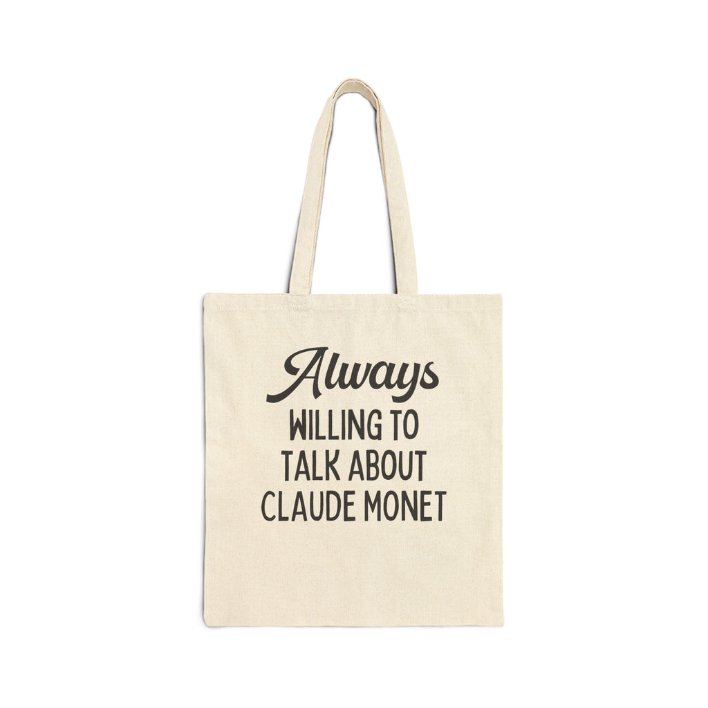 Cute Art History Tote Bag for Impressionist Art Professor Who Loves Claude Monet, French History Tote for History Teacher, Social Studies - Opal and June