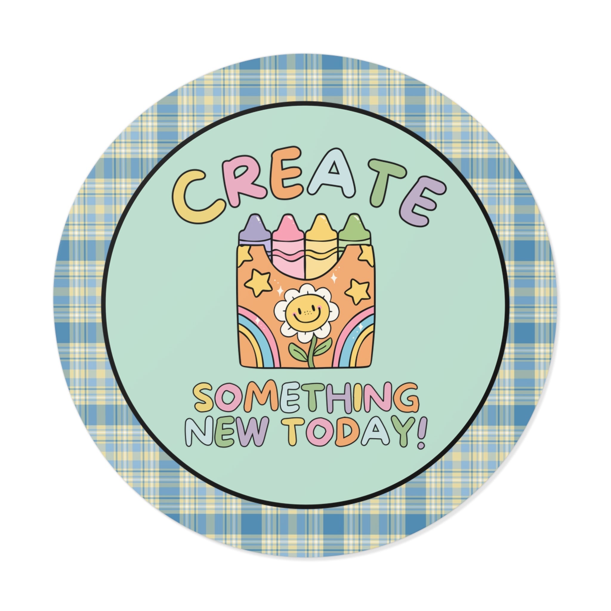 Cute Art Teacher Sticker for Artist Who Loves Color: Adorable 90s Aesthetic Sticker with Crayons, Gift for New Elementary Art Teacher - Opal and June