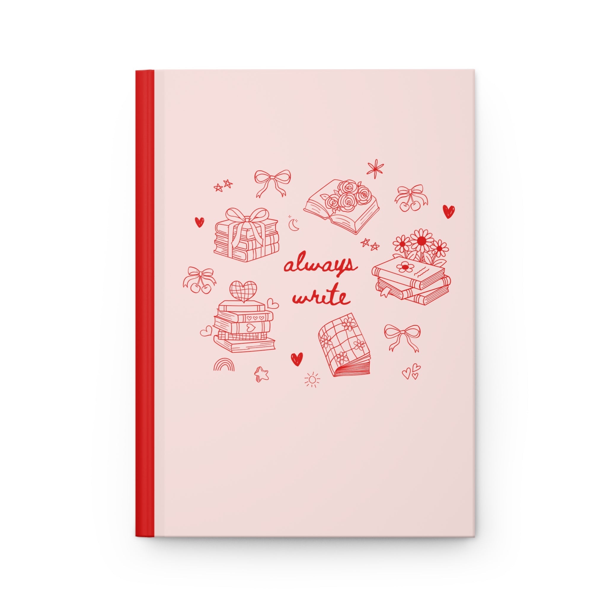 Cute Author Gift for Romance Writer or Friend Who Loves to Journal, Funny Saying Hardcover Y2K Aesthetic Diary with Stars, Celestial Vibes - Opal and June