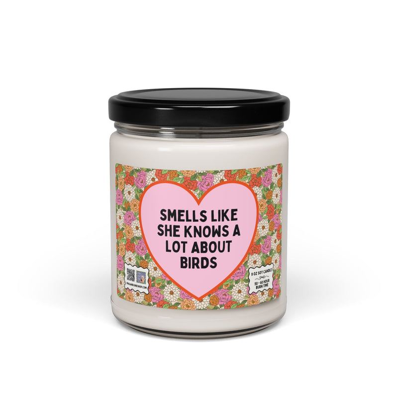 Cute Bird Lover 9 Oz Soy Candle for Mom Who Loves Birds, Funny Science Teacher Gift, Wildlife Biologist or Ornithologist, Bird Expert Gift - Opal and June