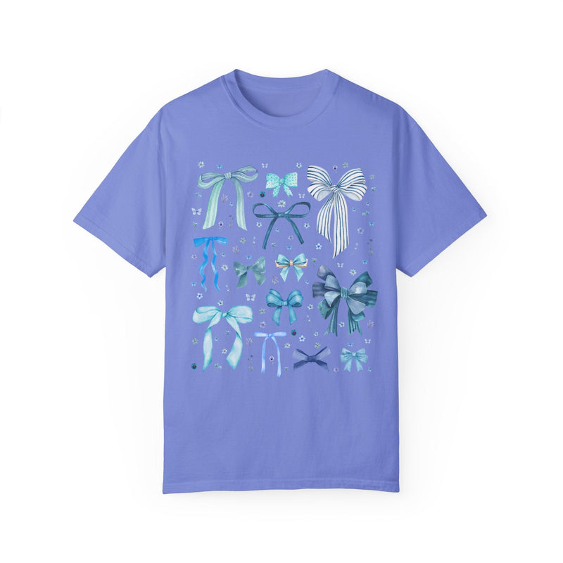 Cute Blue Bow T-Shirt - Opal and June