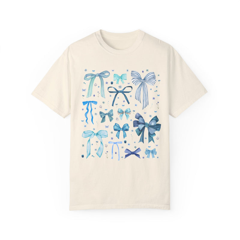 Cute Blue Bow T-Shirt - Opal and June