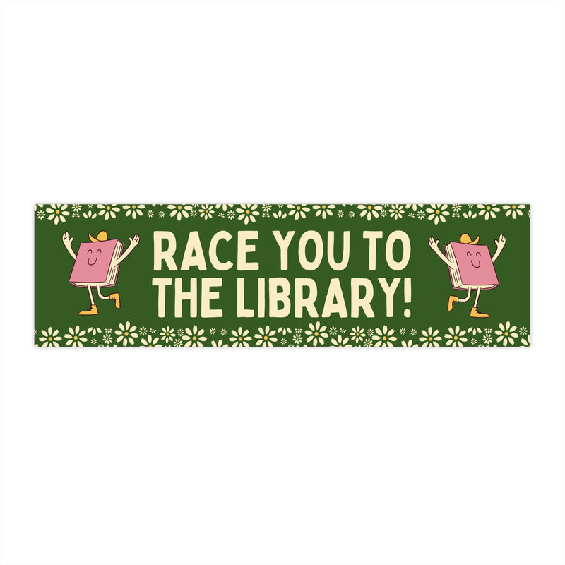 Funny Bookish Bumper Sticker for Romance Reader: Gotta Get Home To My Books!