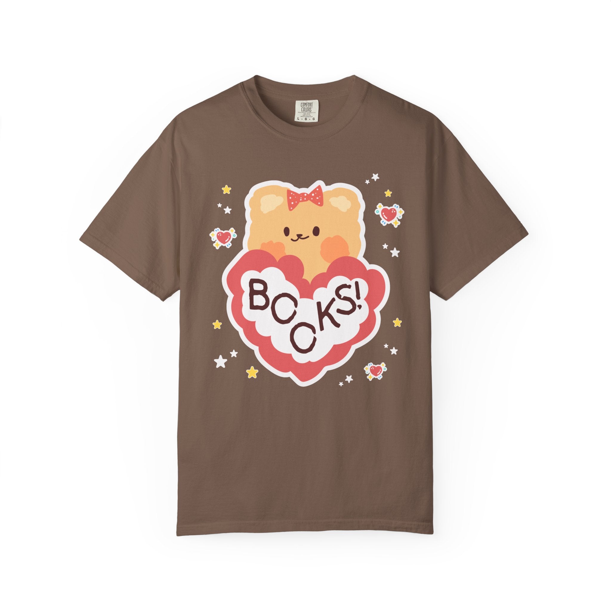 Cute Bookish Bear Tee Shirt for School Librarian or Friend Who Loves Reading, Funny Book Lover Gift Idea, Animal Lover, Present for Reader - Opal and June