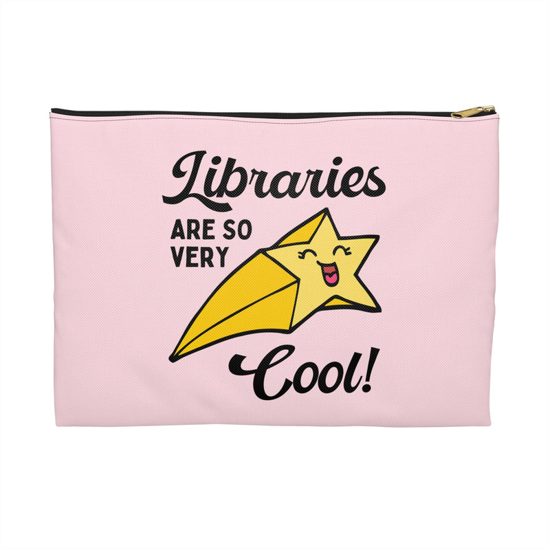 Cute Bookish Pouch with Zipper for Librarian - Opal and June