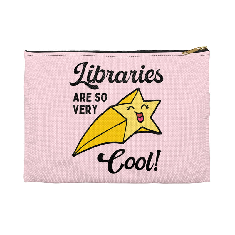 Cute Bookish Pouch with Zipper for Librarian - Opal and June