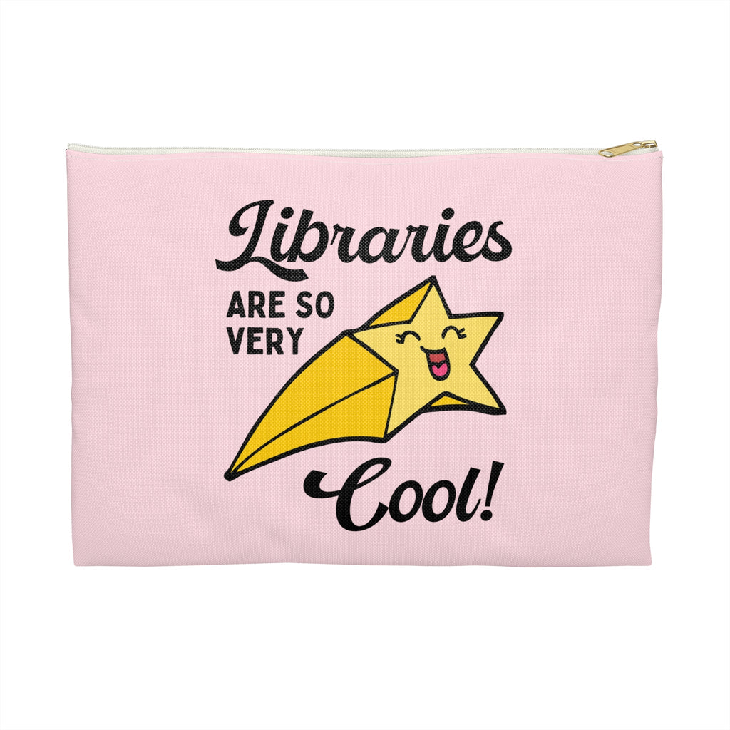 Cute Bookish Pouch with Zipper for Librarian - Opal and June