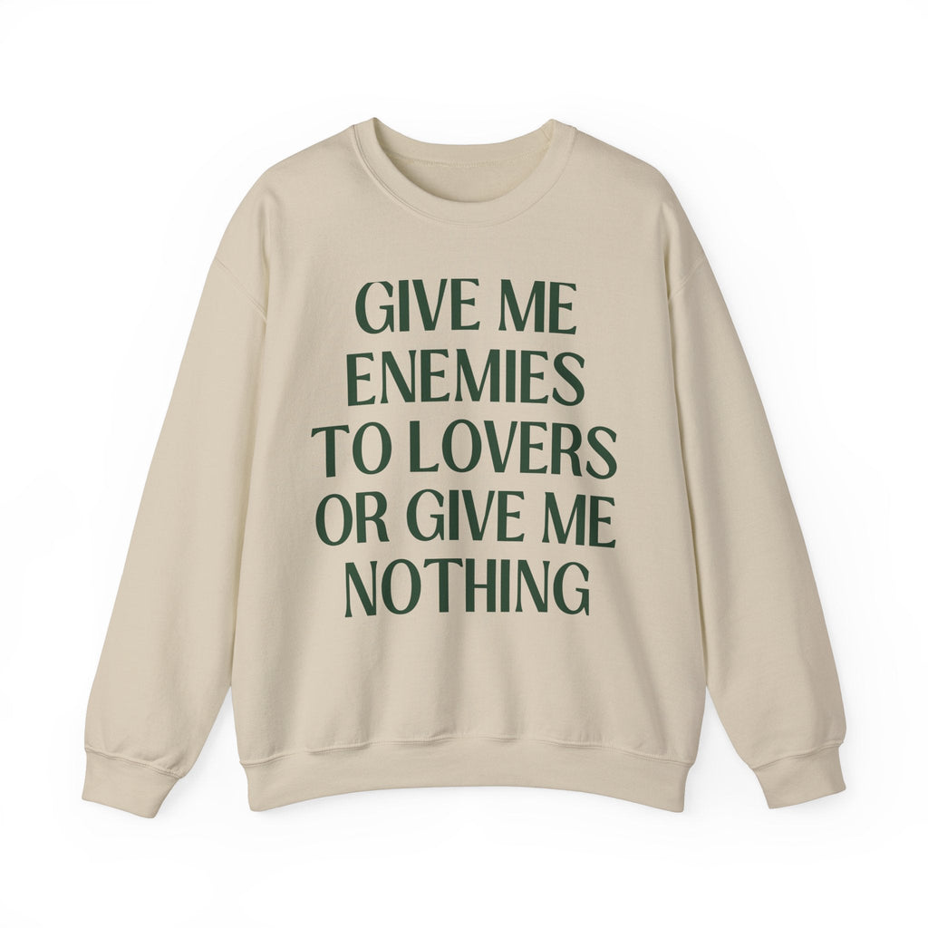 Cute Bookish Sweatshirt: Enemies to Lovers - Opal and June