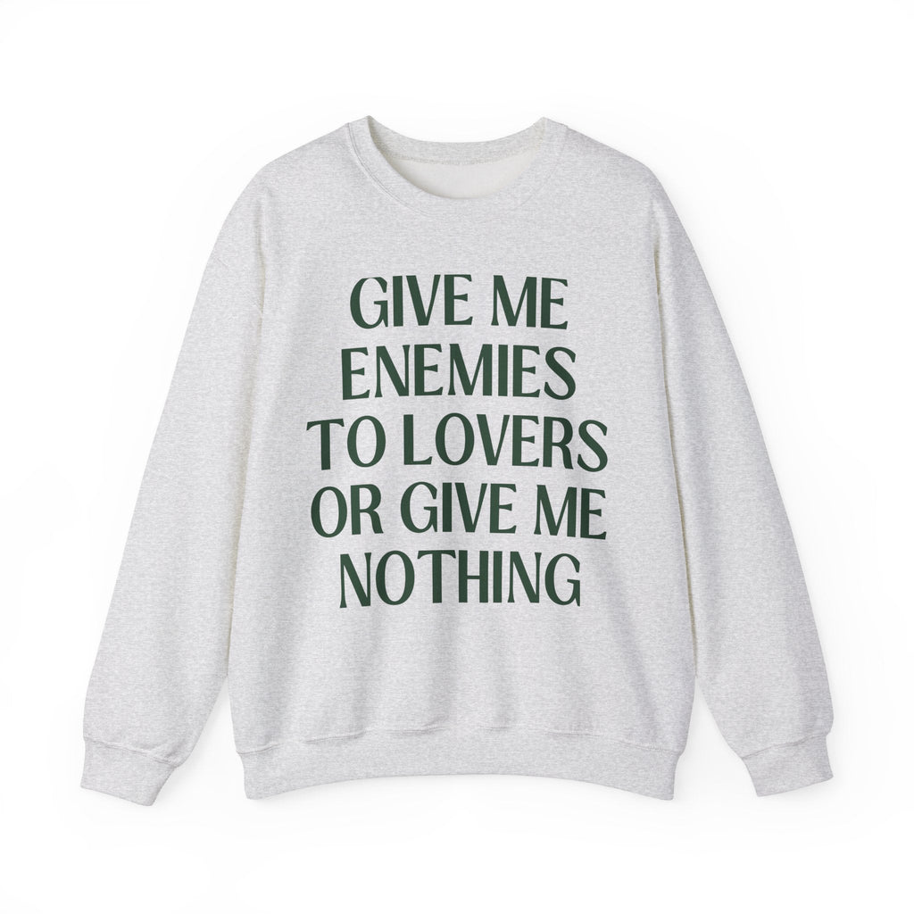 Cute Bookish Sweatshirt: Enemies to Lovers - Opal and June