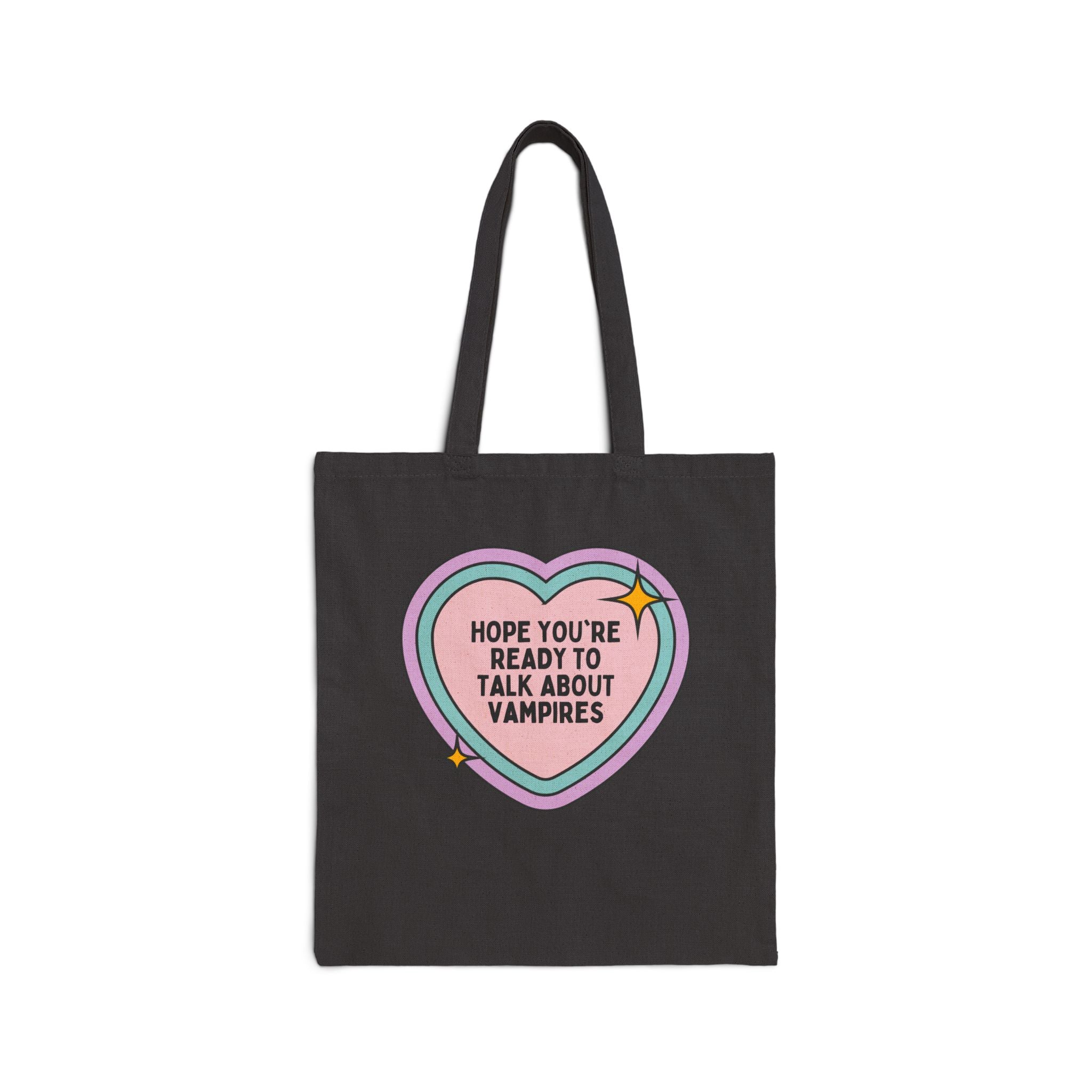 Cute Bookish Vampire Tote - Opal and June