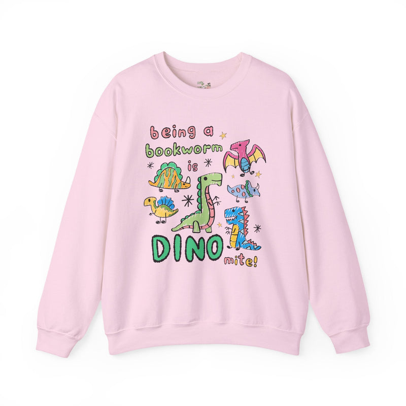 Cute Bookworm Sweatshirt, Adorable Doodle Dinosaurs, Funny Saying Librarian Gift, Reading Teacher, School Librarian Tee, Romance Reader Gift - Opal and June