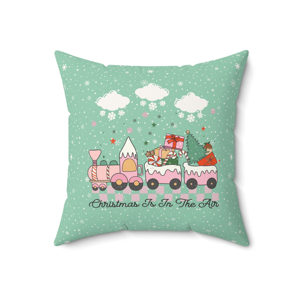 Cute Christmas Train Pillow - Opal and June