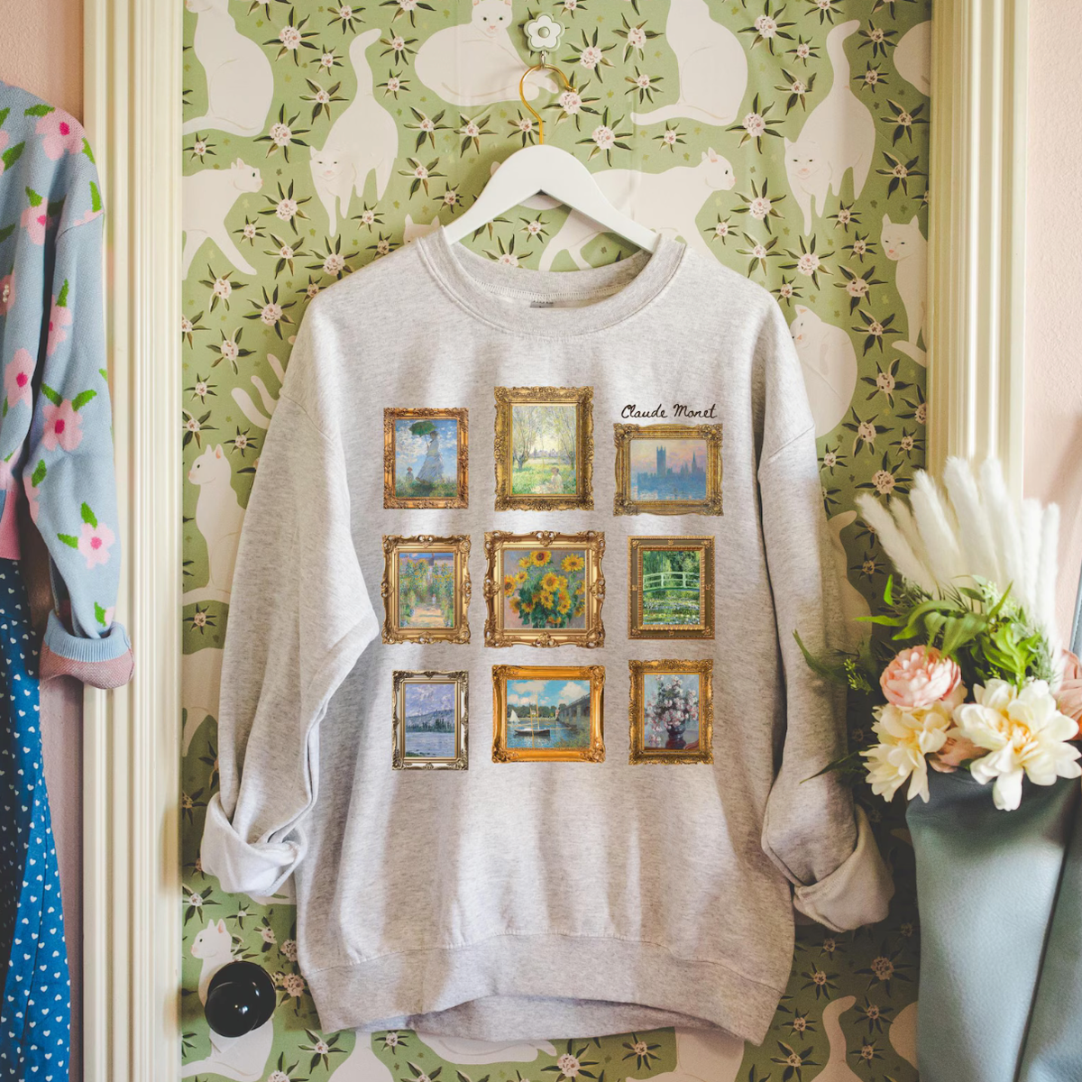 Cute Claude Monet Sweatshirt - Opal and June
