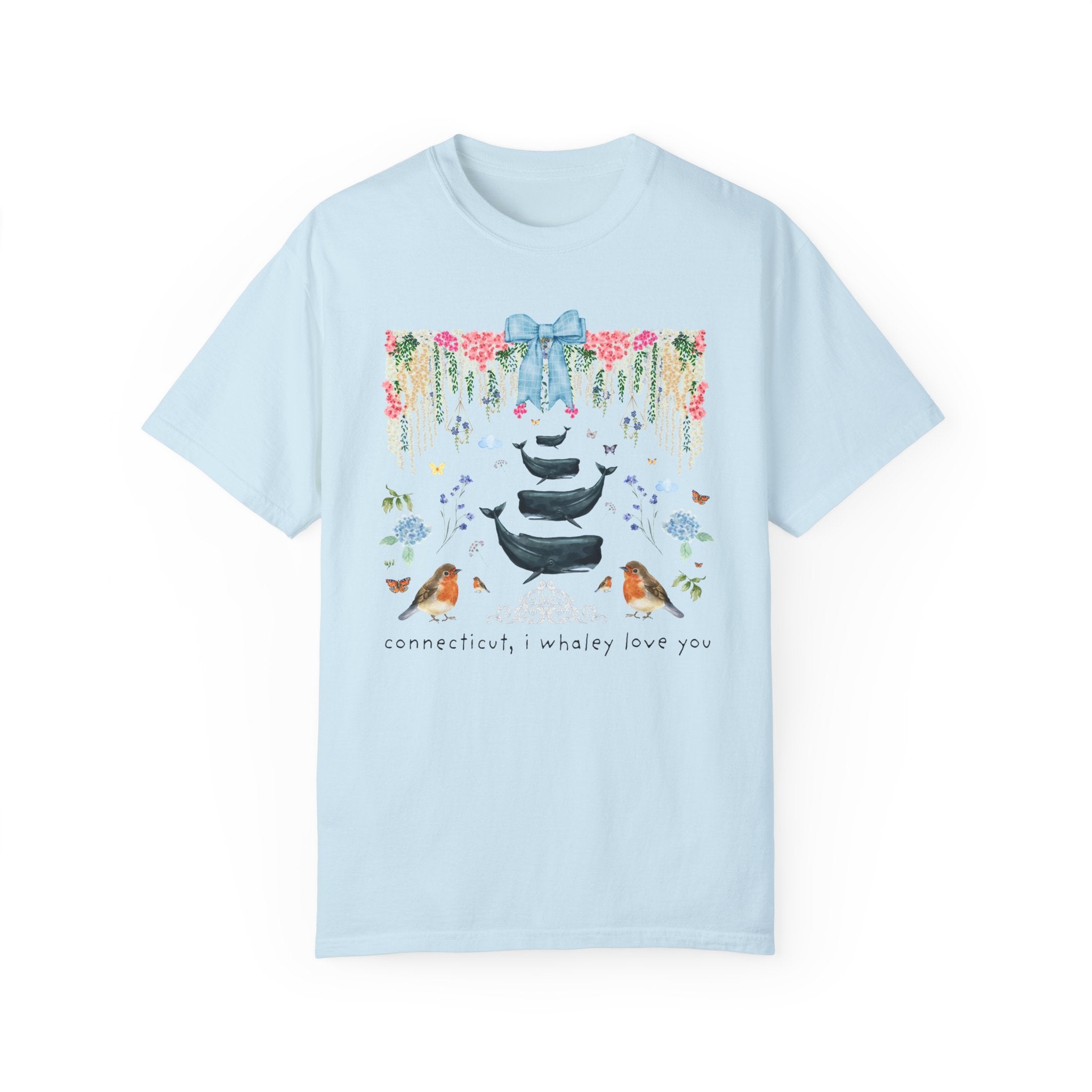 Cute Connecticut Tee Shirt with Flowers - Opal and June