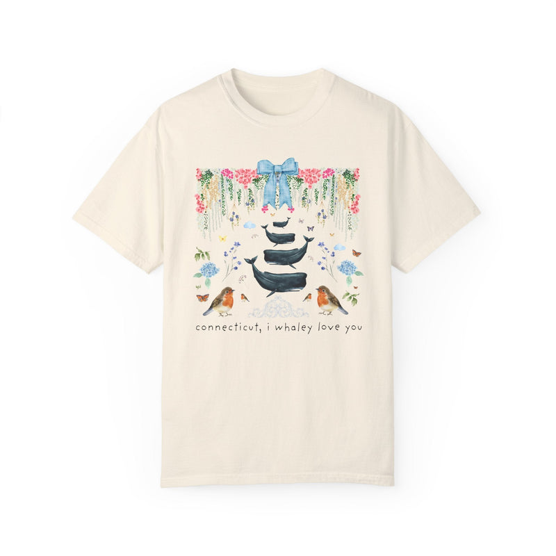 Cute Connecticut Tee Shirt with Flowers - Opal and June