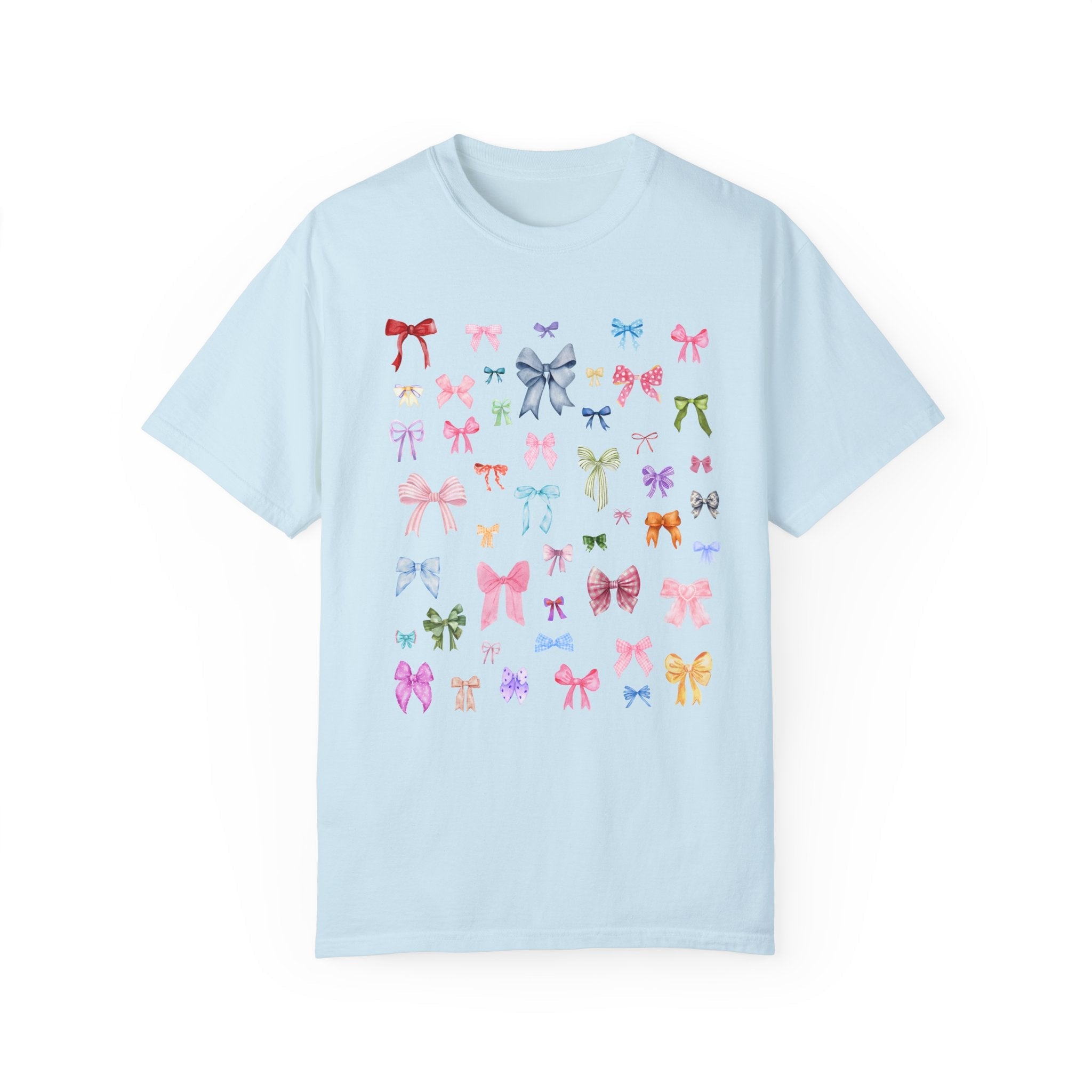 Cute Coquette Bow Tee Shirt: Soft Girl Style T-Shirt for Friend Who Loves Bows, Cute Pastel Goth Style Tee, Book Lover, Cute Bookworm Gift - Opal and June