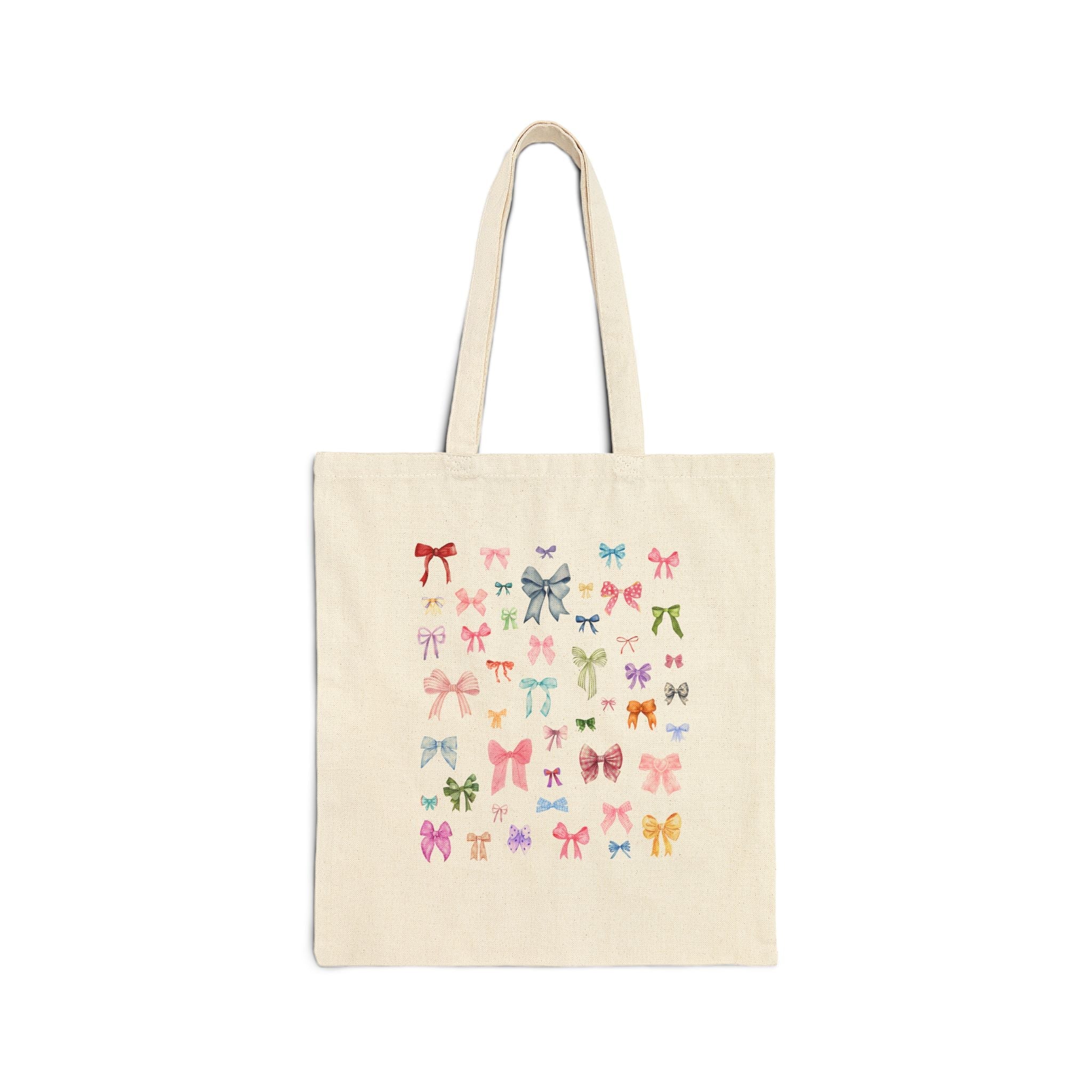 Cute Coquette Bow Tote: Soft Girl Style Tote Bag for Friend Who Loves Bows, Cute Pastel Goth Style Tote Bag, Book Lover, Cute Bookworm Gift - Opal and June