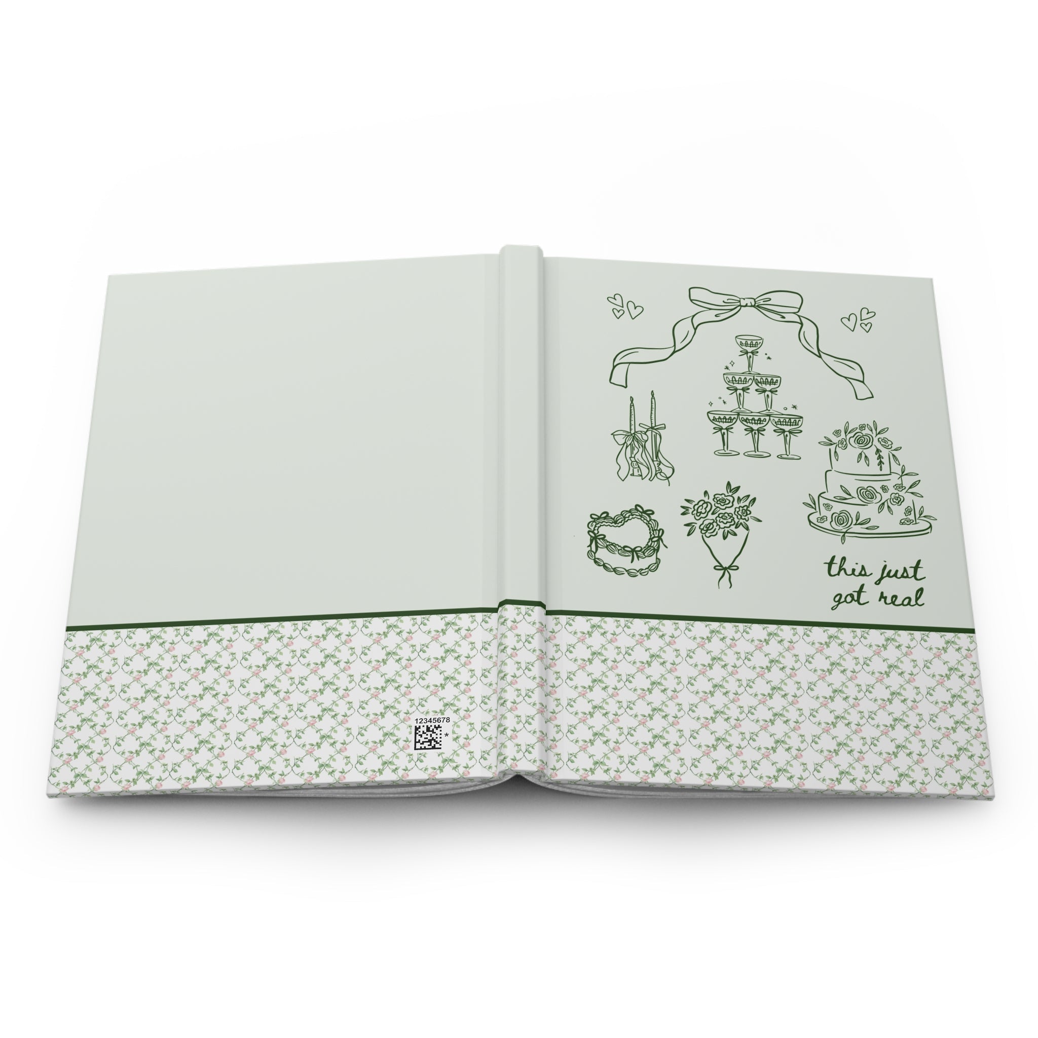 Cute Cottagecore Notebook for Bride - Opal and June