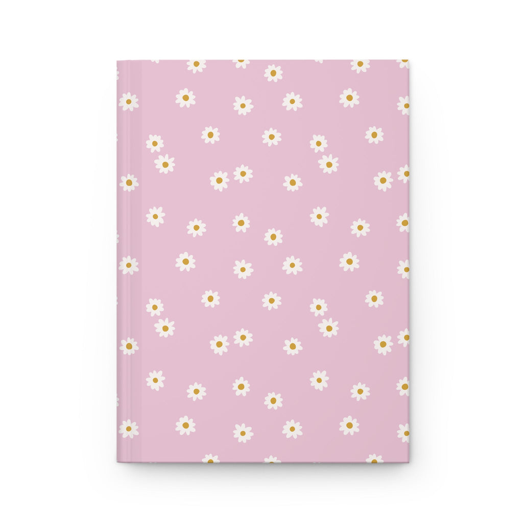 Cute Daisy Notebook for School or Work Meetings: Pastel Flower Hardcover Journal - Opal and June