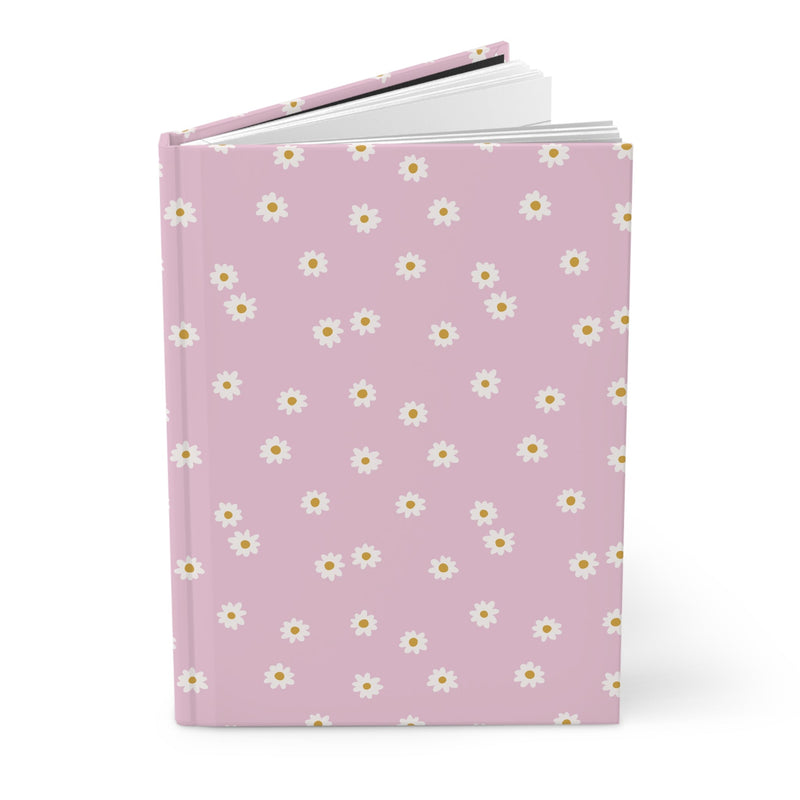 Cute Daisy Notebook for School or Work Meetings: Pastel Flower Hardcover Journal - Opal and June