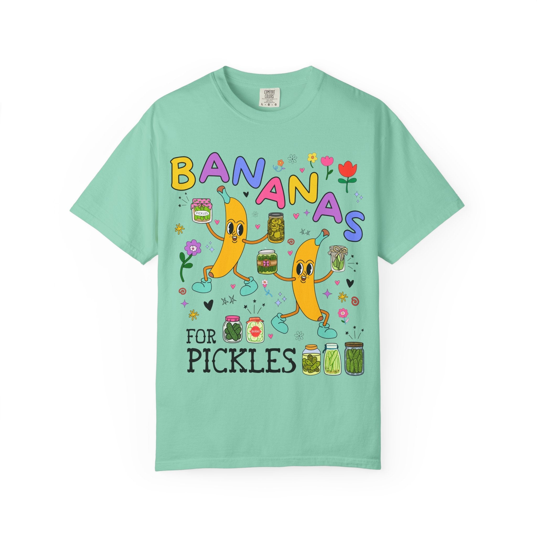 Cute Dill Pickle Tee Shirt in Comfort Colors, Funny Saying Pickle Lover Tee for Friend or Sister Who Loves Pickles, Bananas for Pickles - Opal and June