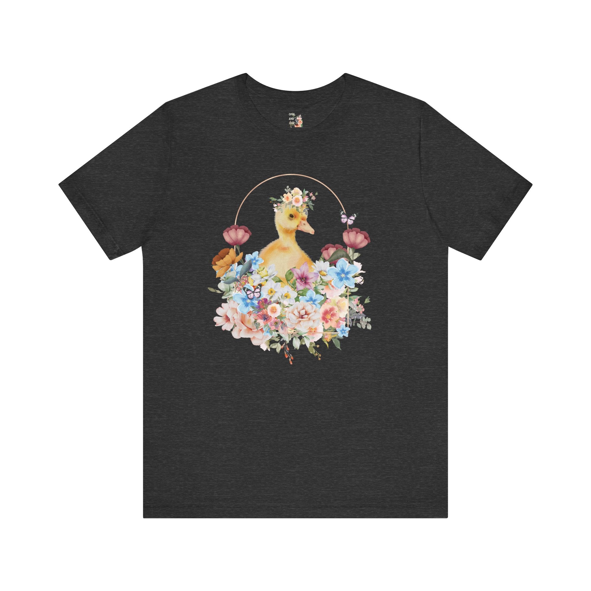 Cute Floral Duck T-Shirt - Opal and June