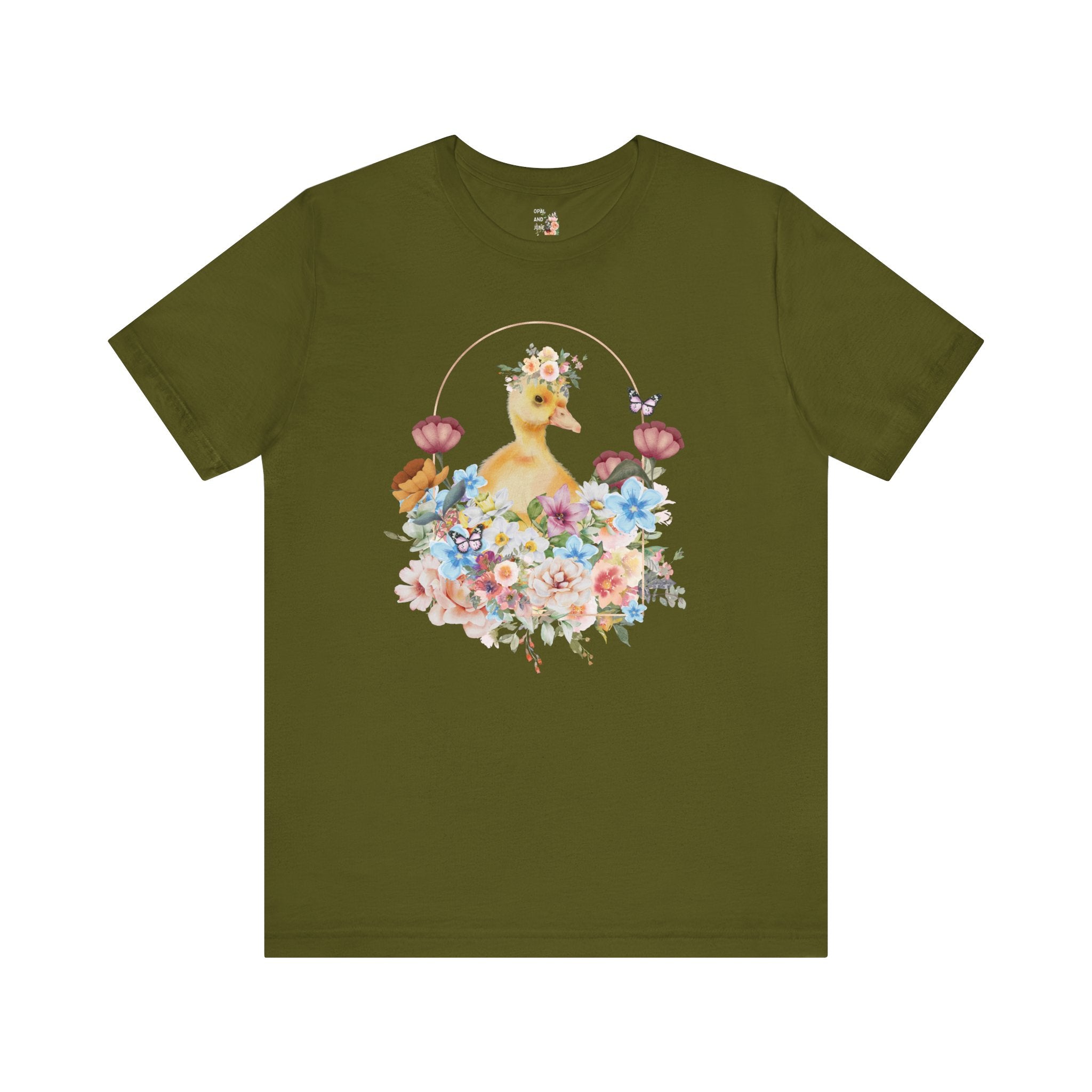 Cute Floral Duck T-Shirt - Opal and June