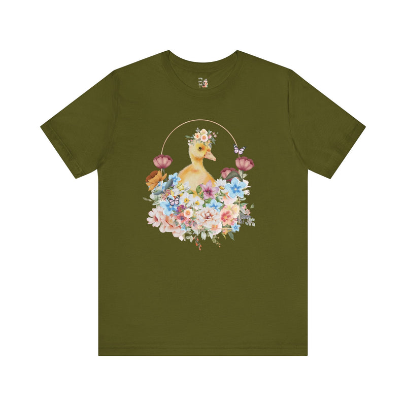 Cute Floral Duck T-Shirt - Opal and June