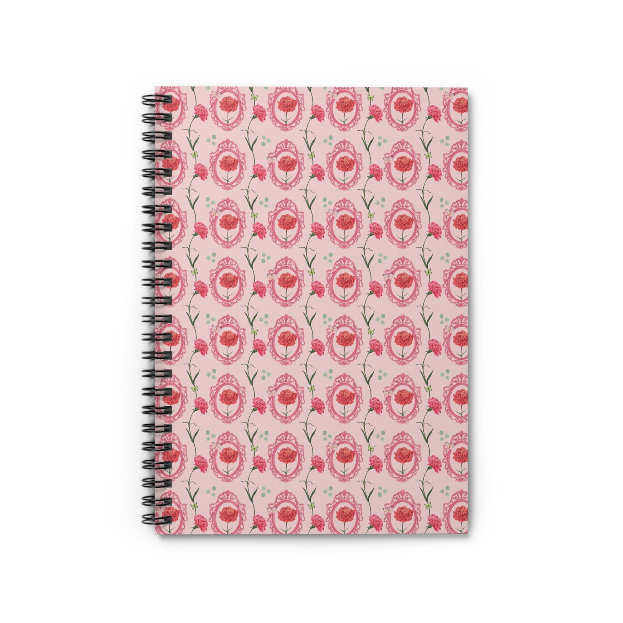 Cute Floral Notebook with Vintage Botanical Flowers: Gift for Flower Lover - Opal and June