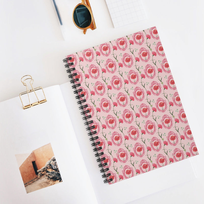 Cute Floral Notebook with Vintage Botanical Flowers: Gift for Flower Lover - Opal and June