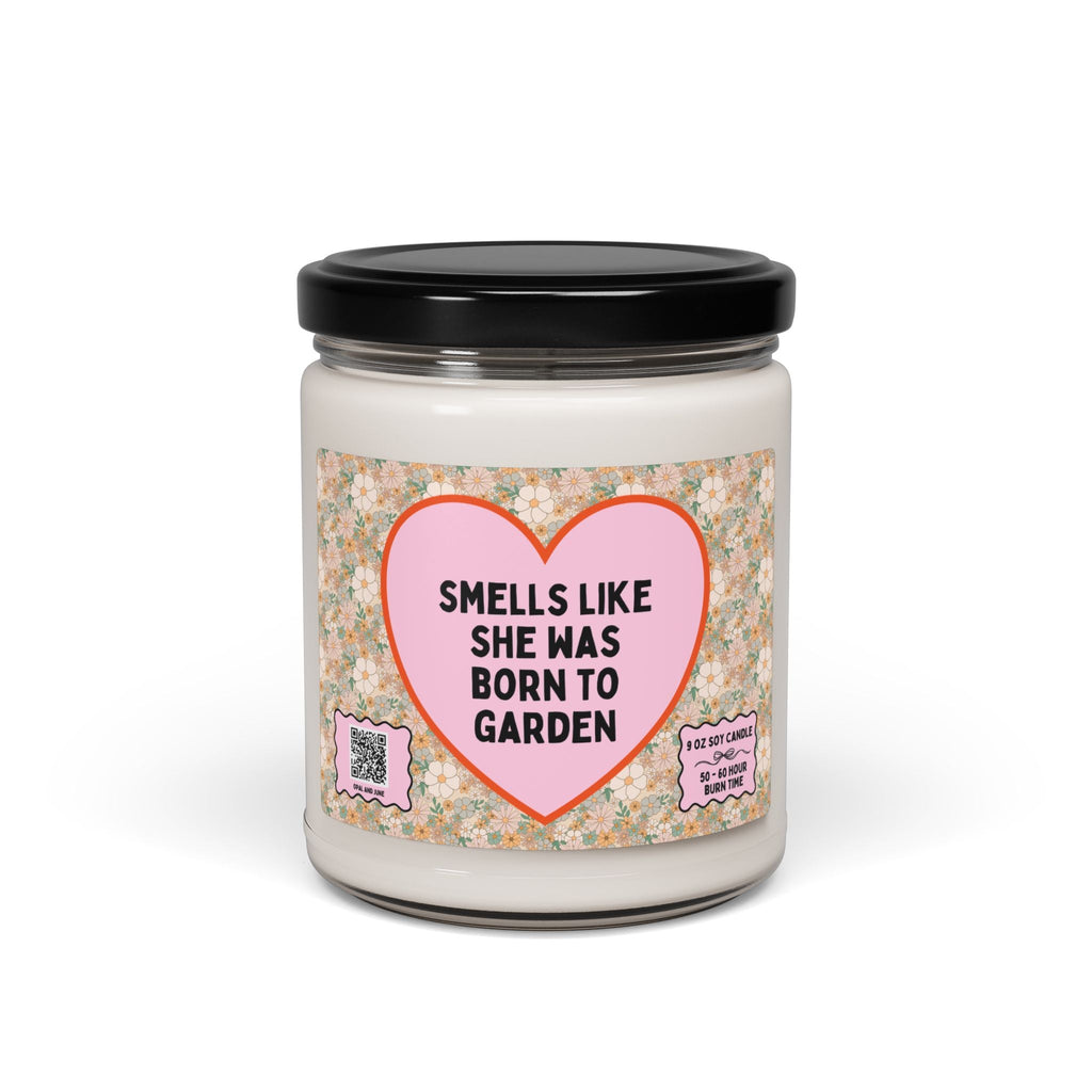 Cute Garden Lover Gift for Mom or Sister Who Loves Gardening, Funny Saying Cut Flower Gardening 9 Oz Candle for Flower Farmer, Gift for Wife - Opal and June
