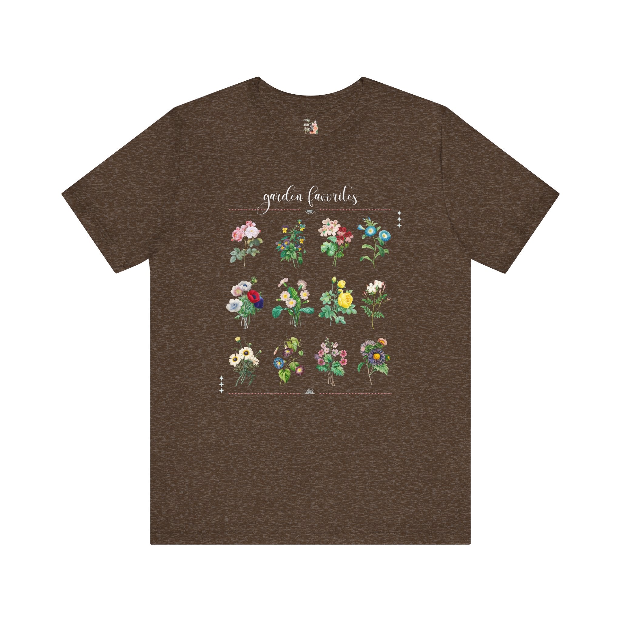 Cute Gardening Shirt: Garden Favorites - Opal and June