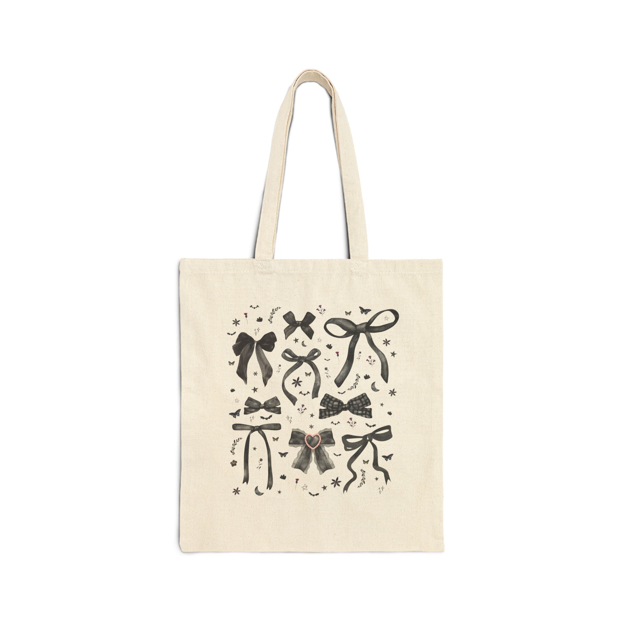 Cute Gothic Bow Tote Bag - Opal and June