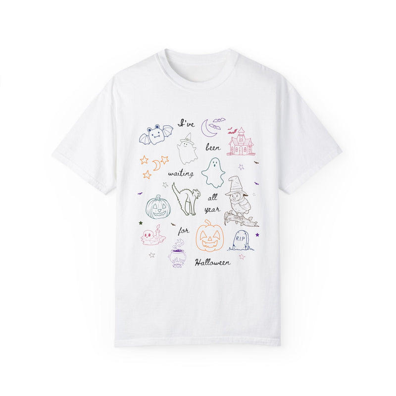 Cute Halloween Teacher Tee with Ghosts