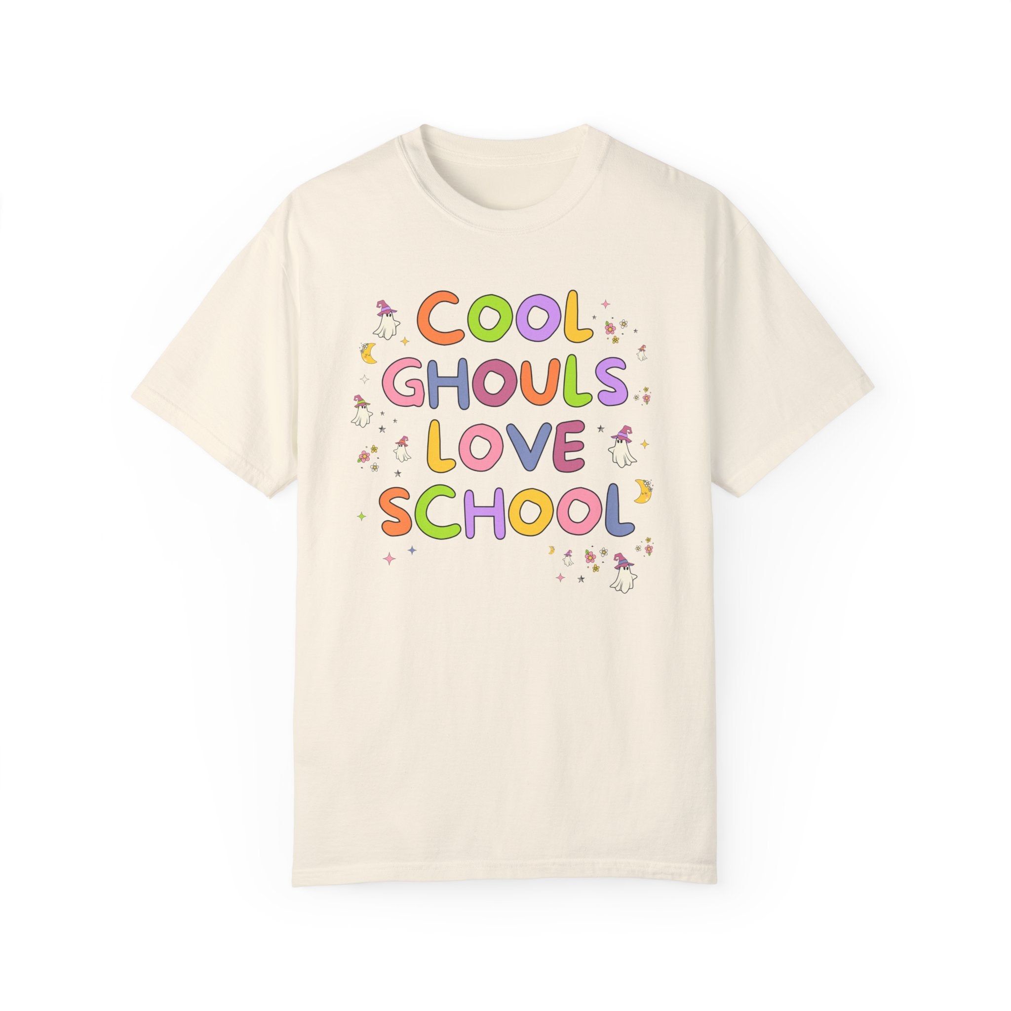 Cute Halloween Teacher Tee with Ghosts - Opal and June
