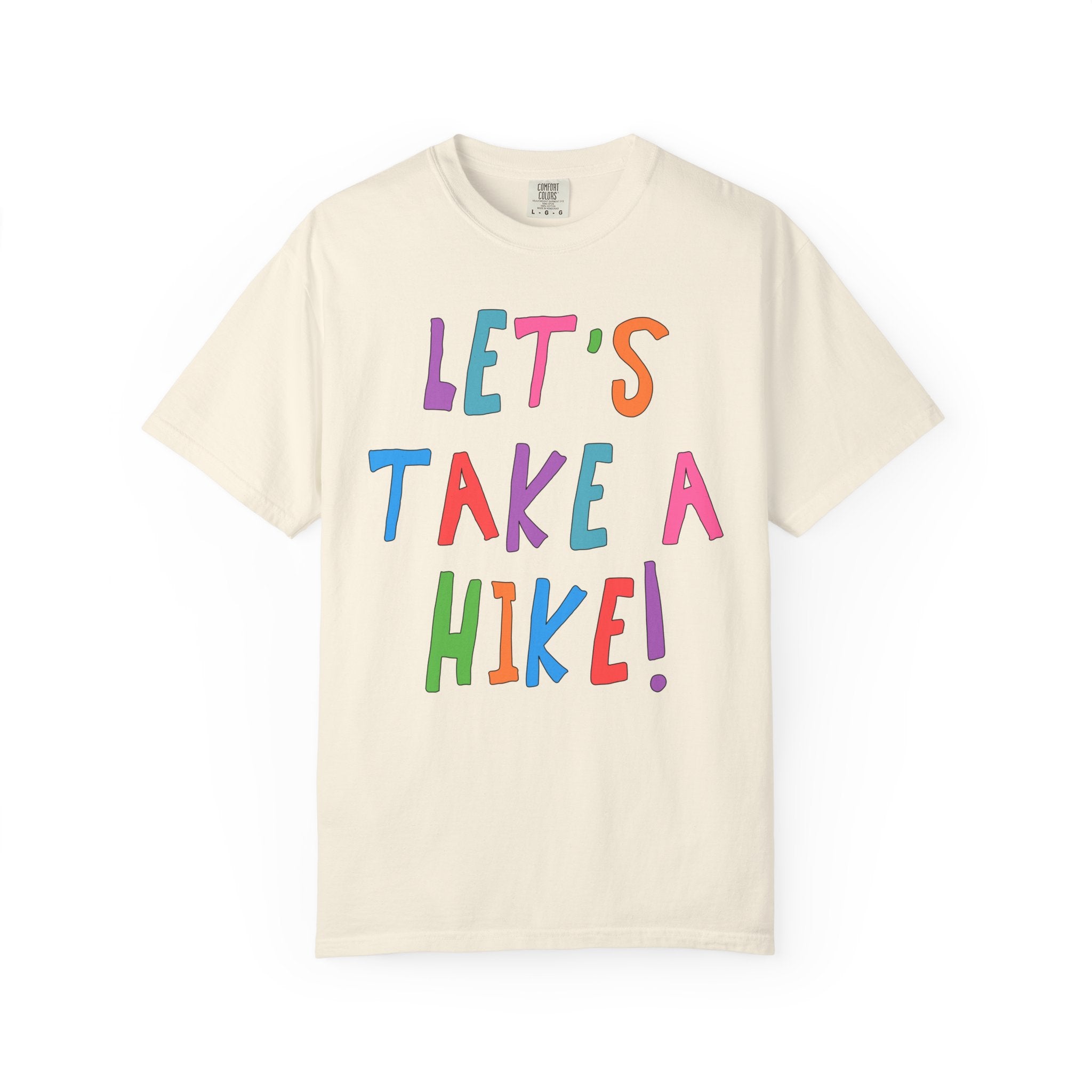 Cute Hiking Lover Tee Shirt for Sister or Friend Who Loves Long Walks in Nature: Let's Take a Hike! - Opal and June