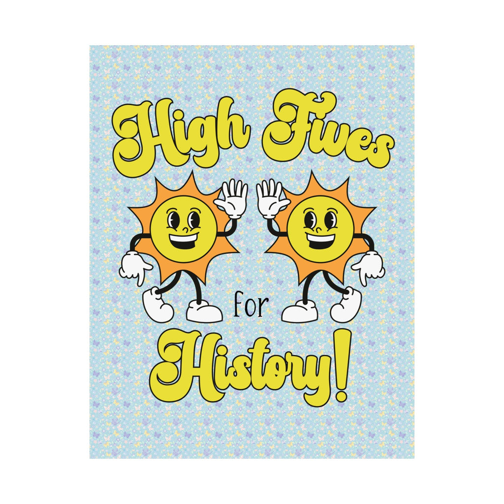 Cute History Teacher Poster for Classroom, History Major, Adorable Y2K Vibe, Boho Floral Print Poster, Social Studies Teacher, Retro Suns - Opal and June