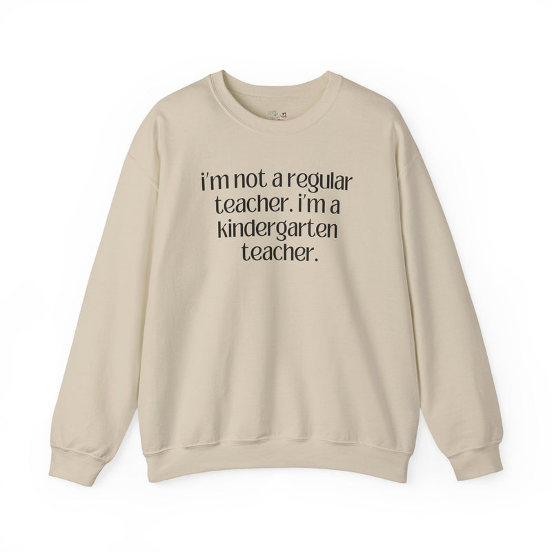 Cute Kindergarten Teacher Sweatshirt for Back to School, Cozy and Minimal First Day of School, Teacher Team, New Teacher Appreciation Gift - Opal and June
