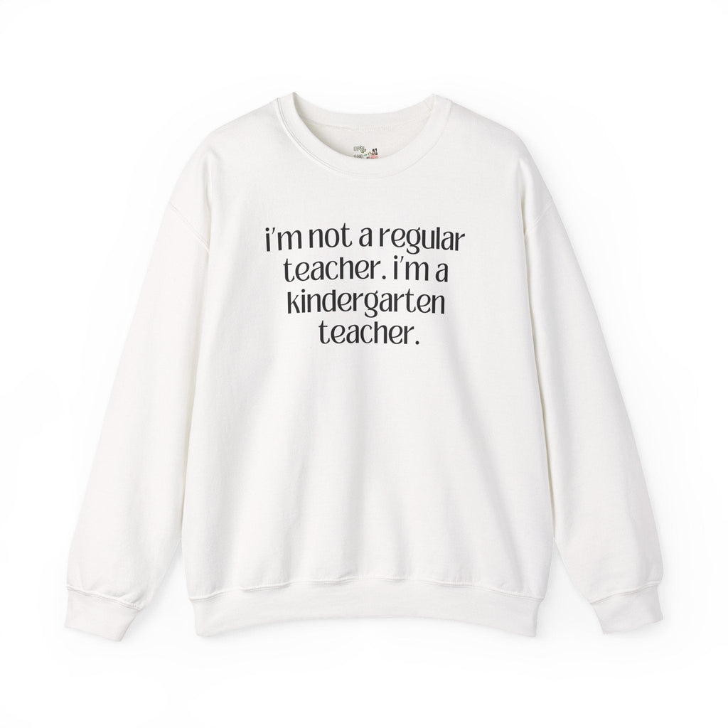 Cute Kindergarten Teacher Sweatshirt for Back to School, Cozy and Minimal First Day of School, Teacher Team, New Teacher Appreciation Gift - Opal and June